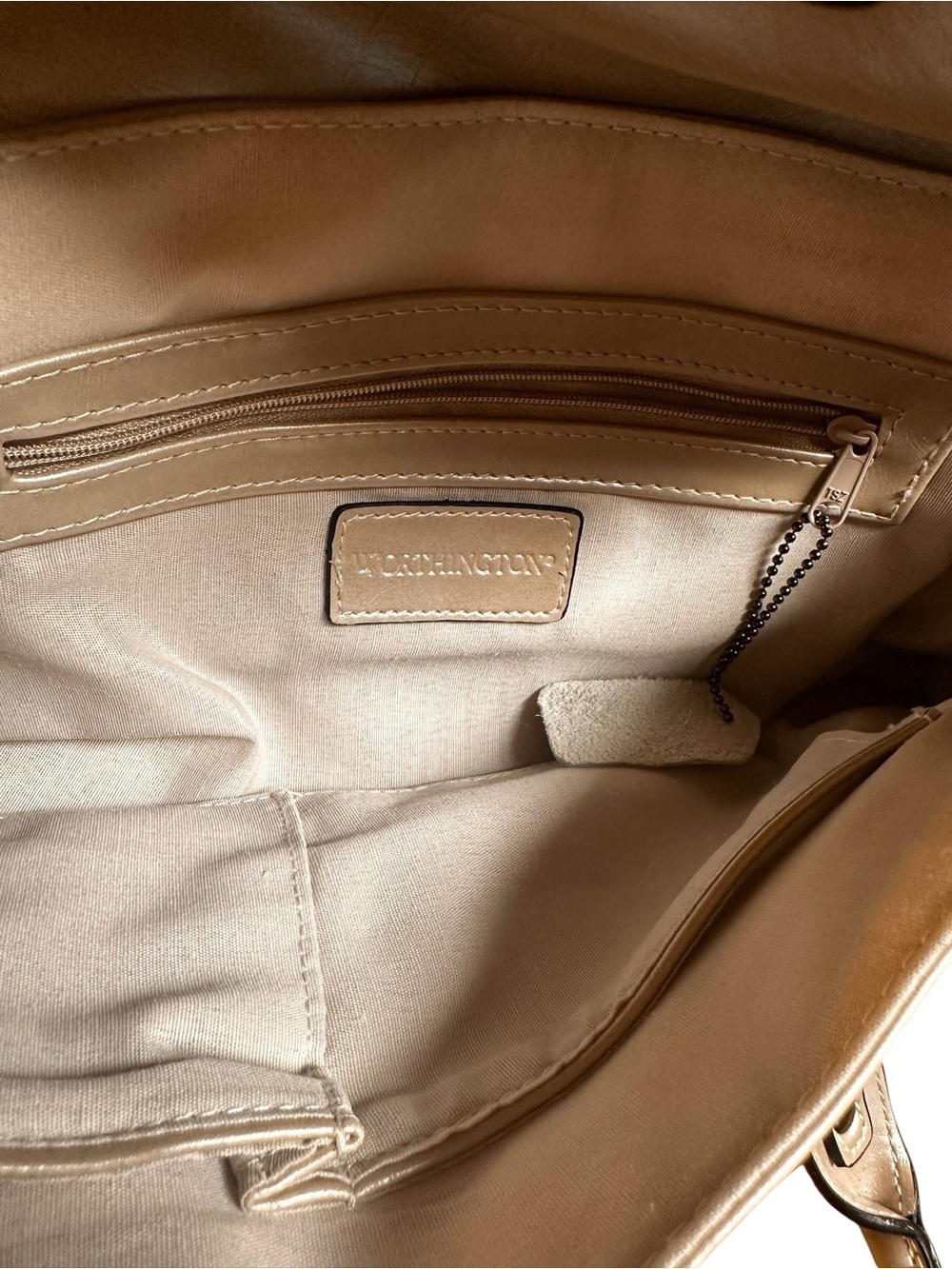 Worthington Y2K Vintage Soho Pearl Metallic Signature Demi Flap Shoulder Bag - Picture 8 of 11
